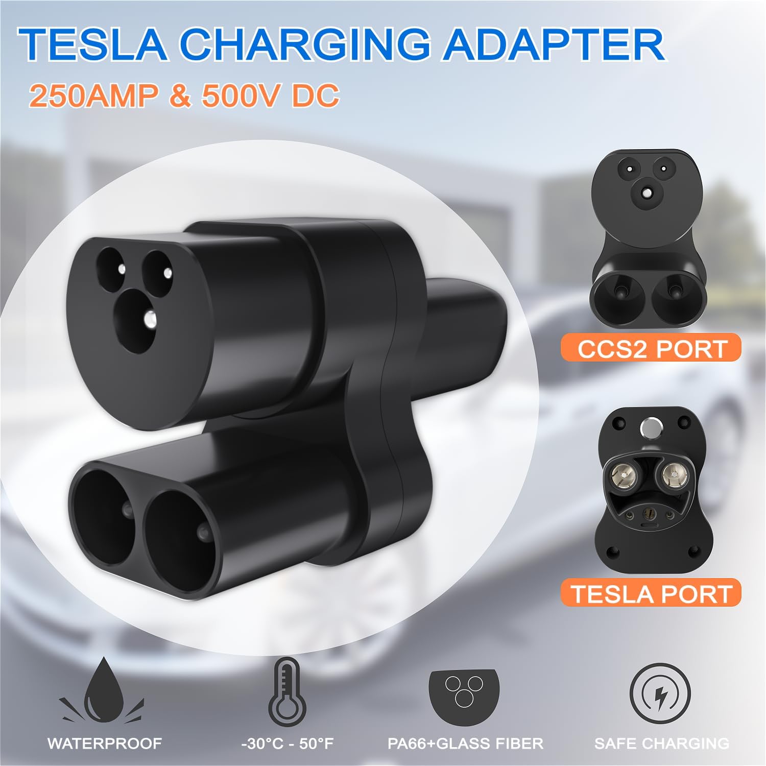 EVCONN CCS2 to NACS TESLA Charging Adapter - EVCONN